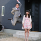 Image for article titled Photos: Jumping Japanese businessmen show their daughters how to defy stereotypes
